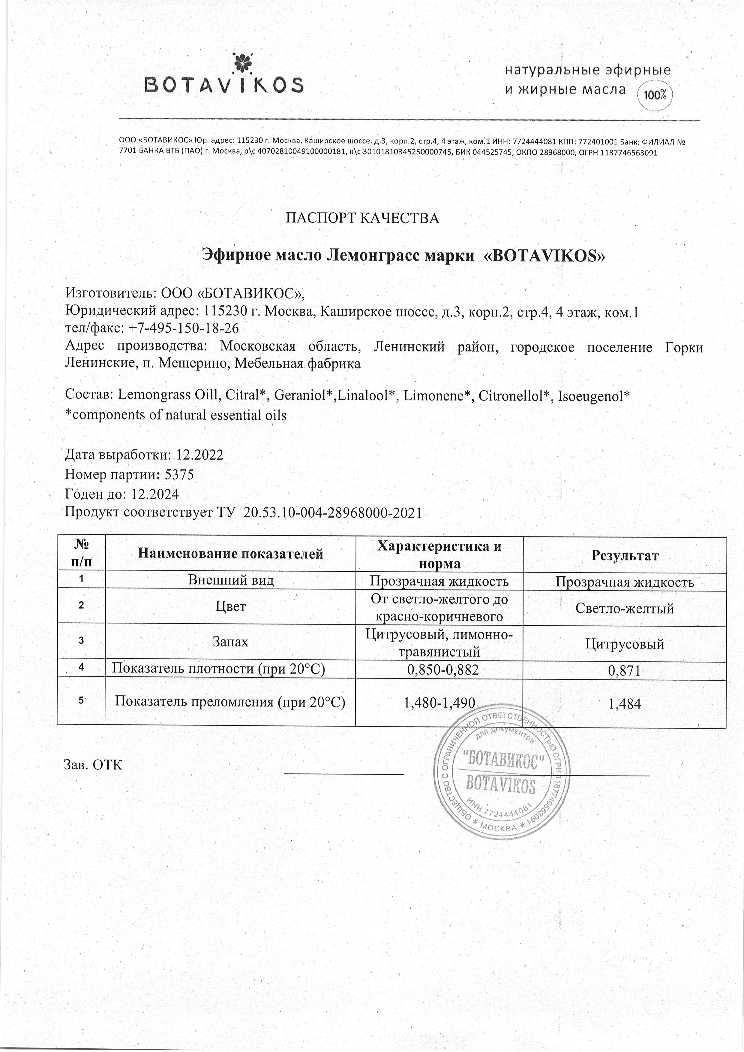 Паспорт №122022
